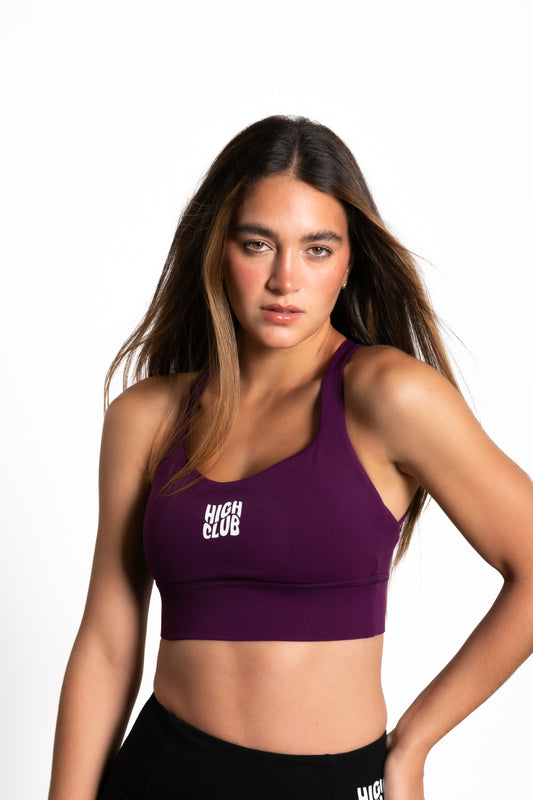 THE CROSS SPORTS BRA / DARK PURPLE