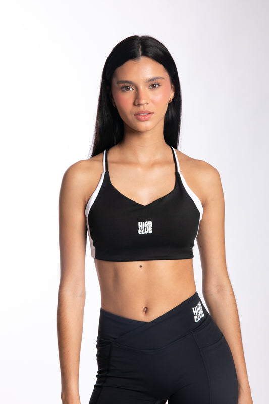 THE CHRISTINA TOP - BLACK & WHITE