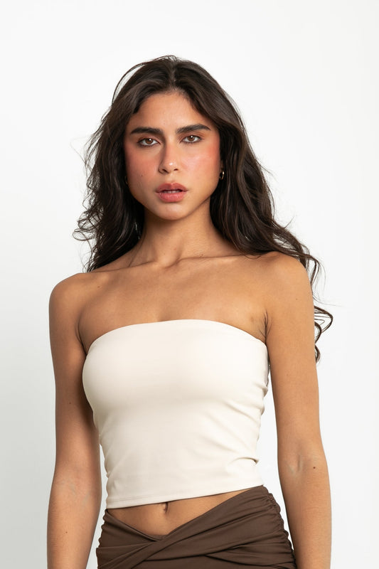 THE STRAPLESS TOP / IVORY