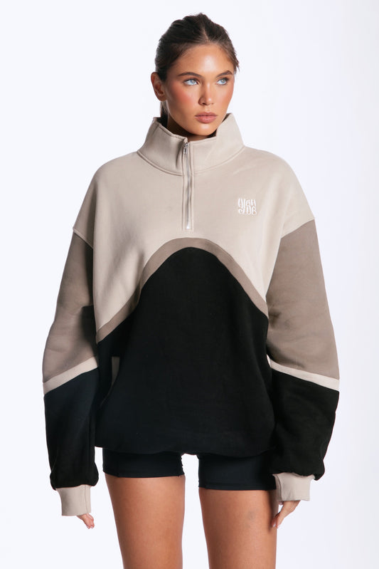 THE COLOR-BLOCK SWEATER - LIGHT